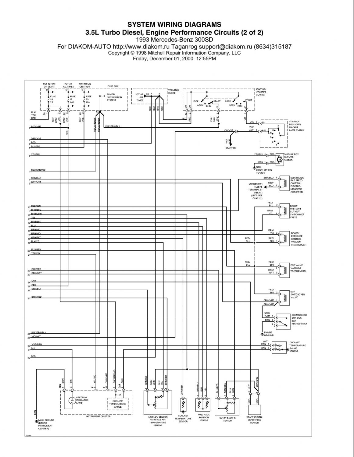 W140 SD Computer doesn't communicate. - PeachParts Mercedes-Benz Forum